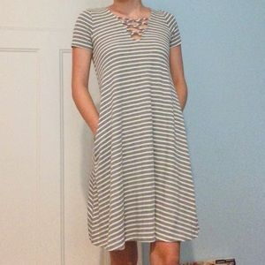 Striped T-Shirt Dress